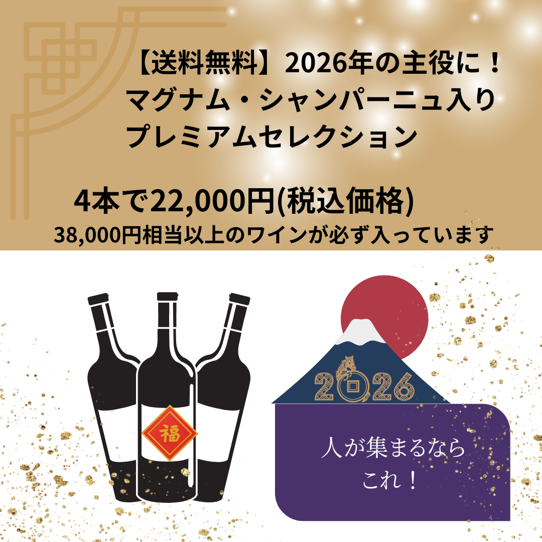 【送料無料】2026年の主役に マグナム・シャンパーニュ入り プレミアムセレクション　4本22,000円　
