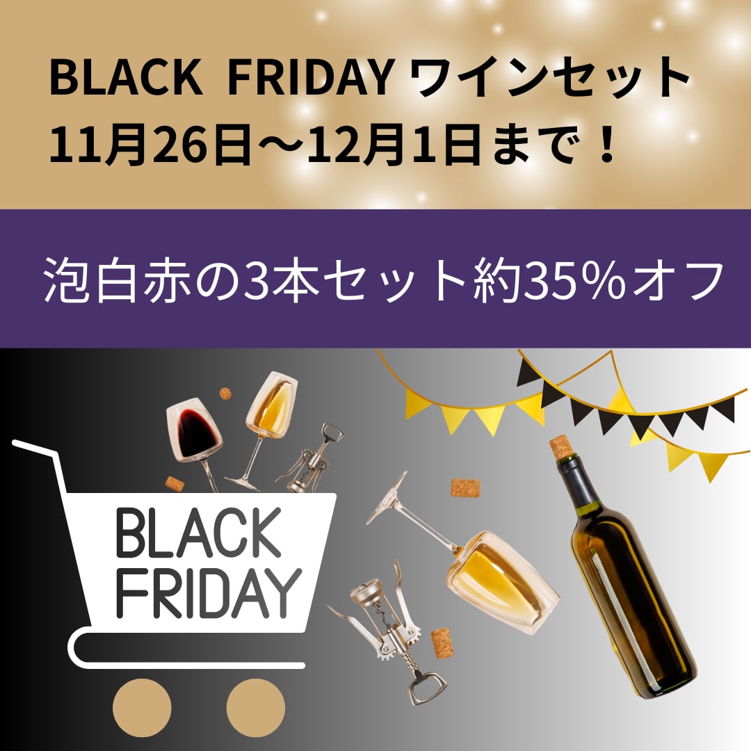 【送料無料】BLACK FRIDAY 特別ワイン3本セット